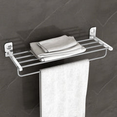 Plantex Dream Stainless Steel Towel Rack for Bathroom/Towel Stand/Towel Hanger/Bathroom Accessories - (24 Inch-Chrome) - Pack of 1-1