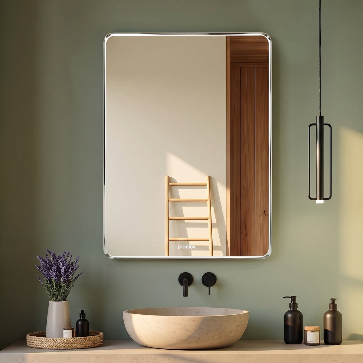 Plantex Unframed Unframed Mirror for Bedroom/Bathroom/Dressing Room/Living Room/Entryway/Wall - Rectangle Shape (18 X 24 Inch)