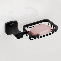 Plantex Space Aluminum Soap Holder for Bathroom Wall/Soap Stand/Soap Dish/Soap Holder for Bathroom Accessories (Black)-1