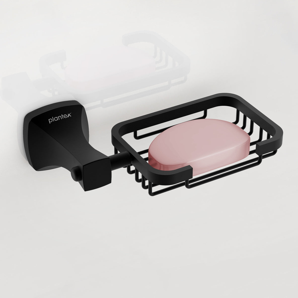 Plantex Space Aluminum Soap Holder for Bathroom Wall/Soap Stand/Soap Dish/Soap Holder for Bathroom Accessories (Black)