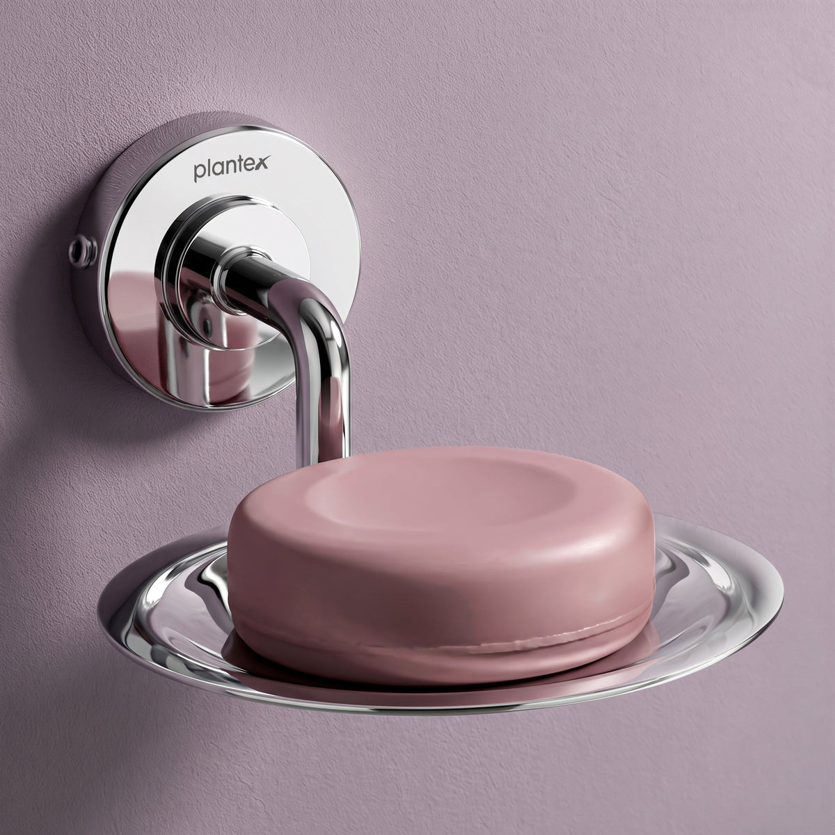Plantex 304 Grade Stainless Steel Soap Holder for Bathroom/Wall Mounted Soap Holder/Soap Dish/Bathroom Accessories - Daizy (Chrome)-1
