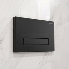 Plantex Flush Plate/Dual Flush Plate for Toilet/Mechanical Dual-Flush Plate/Water-Saving Technology Pack of 1 (4519, Black)-1