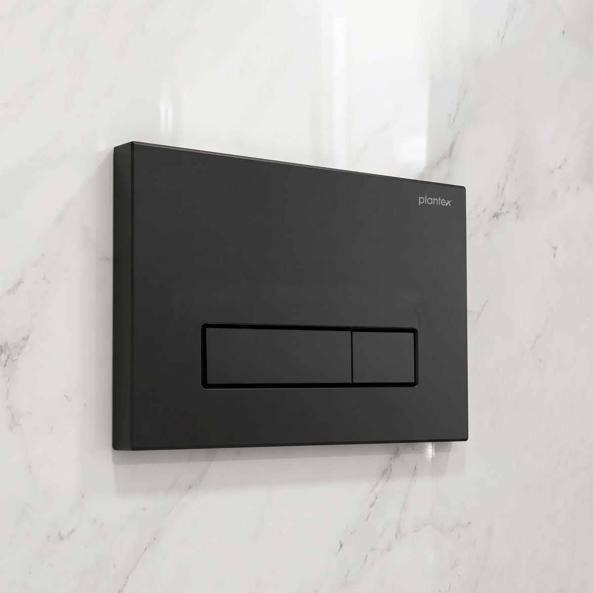 Plantex Flush Plate/Dual Flush Plate for Toilet/Mechanical Dual-Flush Plate/Water-Saving Technology Pack of 1 (4519, Black)