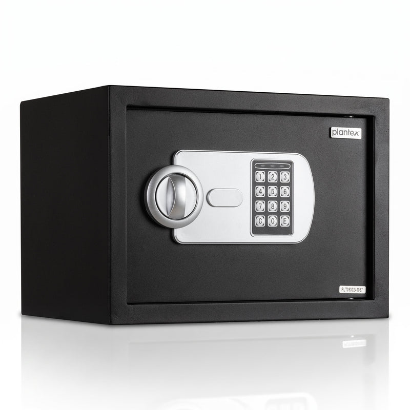Plantex 23 Litre Safe Locker for Home/Electronic Safety Locker with Master & User PIN Code Access with Emergency Key/Hotel Safe Box/2 Years Warranty By Plantex - Black-1