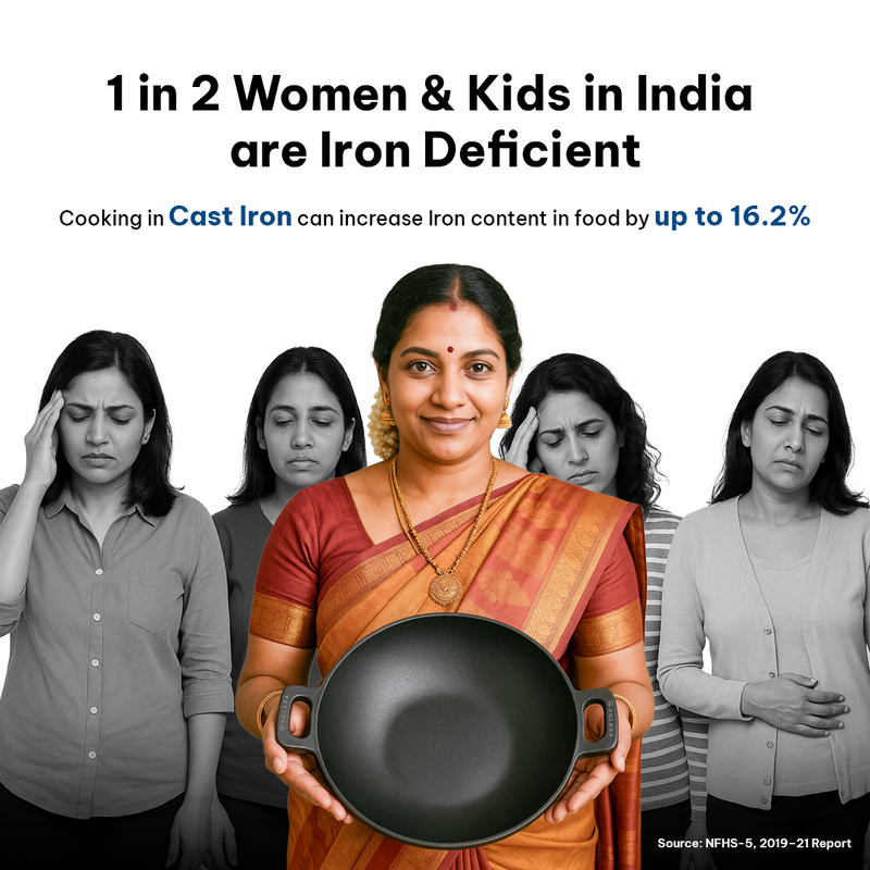 CrownStone Combo : Kadai 10' + Fry Pan 10'