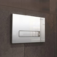 Plantex Push-Plate/Flush Plate for Toilet/Mechanical Dual-Flush Plate/Water Saving Technology - Pack of 1 (4519, Chrome)-1