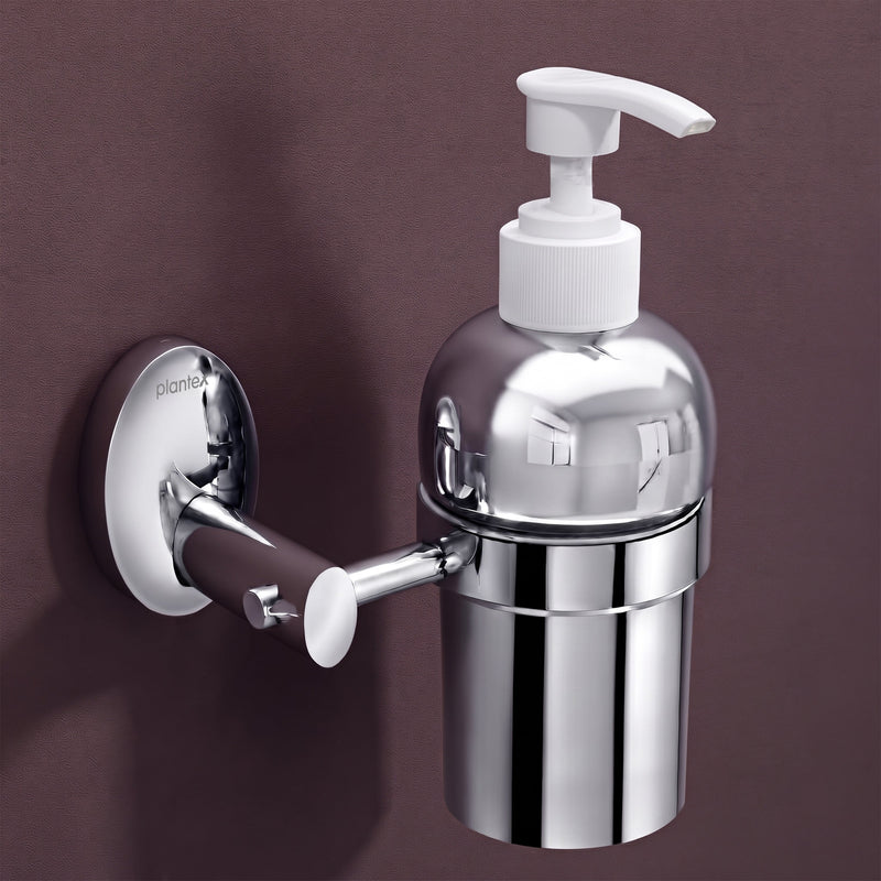 Plantex 304 Grade Stainless Steel Silver Wash Basin Handwash Holder/Wall Mounted Dispenser/Bathroom Accessories - Oreva (Chrome)-1