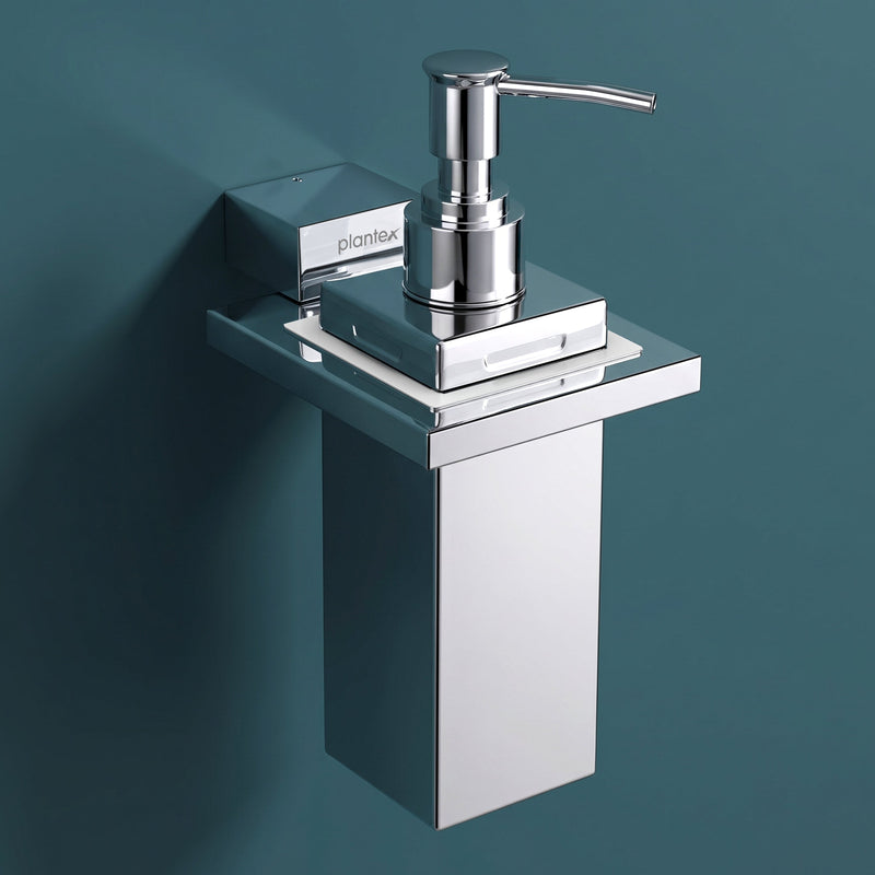 Plantex 304 Grade Stainless Steel Liquid Soap Dispenser/Shampoo/Handwash Dispenser for Washbasin/Bathroom Accessories - (Tesla, Chrome)-1