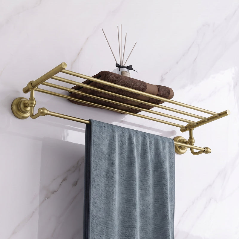 Plantex 304 Grade Stainless Steel 24 inch Towel Rack for Bathroom/Towel Stand/Hanger/Bathroom Accessories - Skyllo (Antique)-1