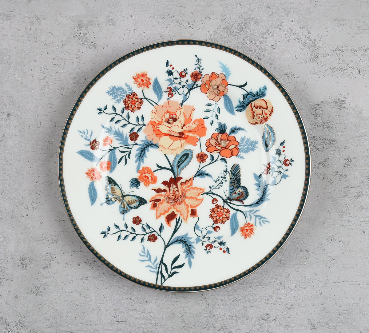 India Circus Nature's Bloom Dinner Set (Pack of 20), For Family of 6