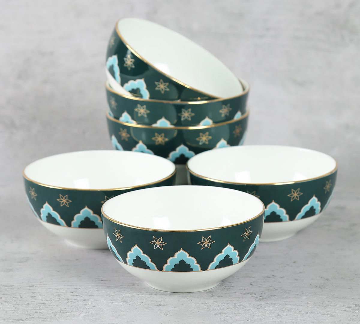 India Circus Nature's Bloom Dinner Set (Pack of 20), For Family of 6