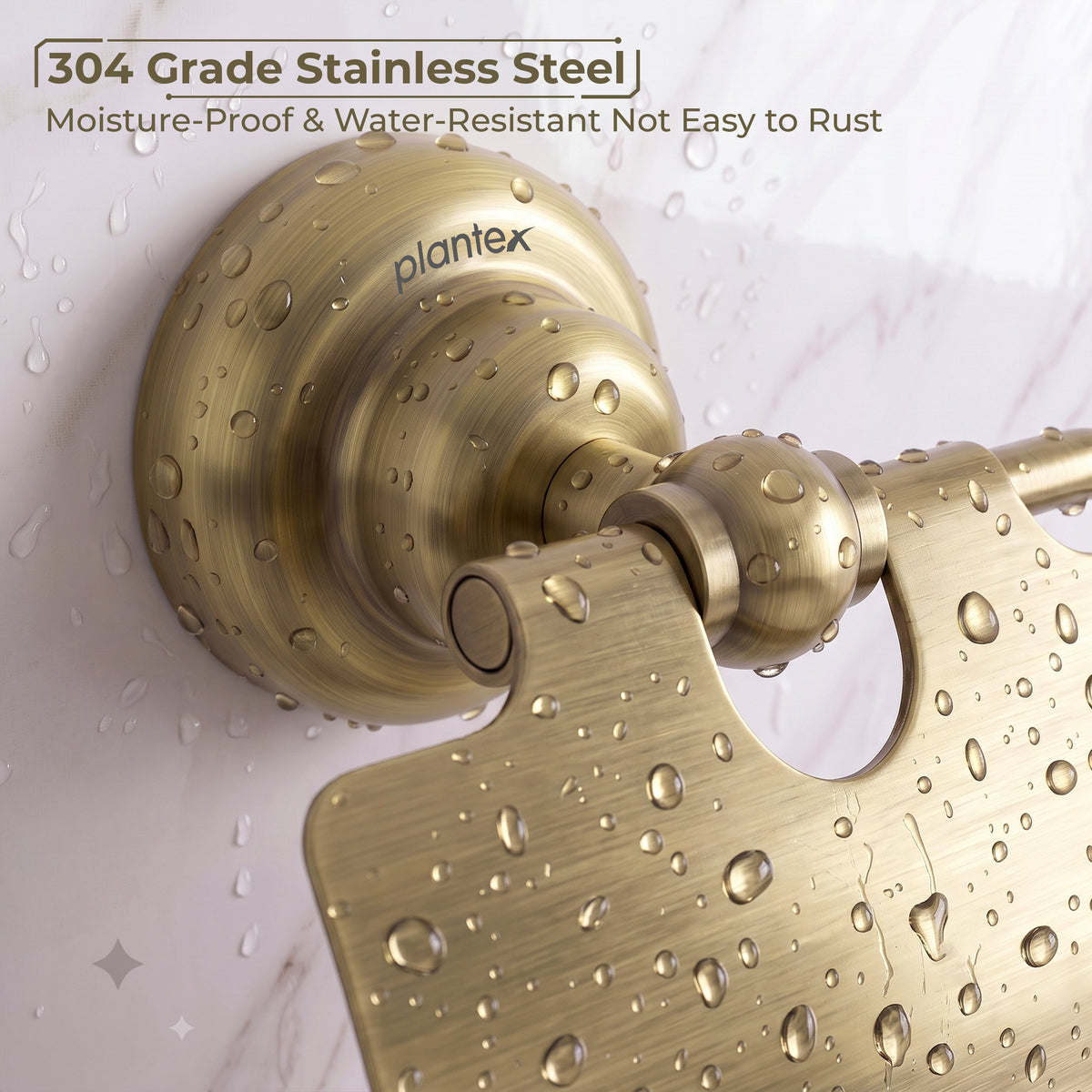 Plantex 304 Grade Stainless Steel Toilet Paper Roll Holder/Toilet Paper Holder in Bathroom/Kitchen/Bathroom Accessories - Skyllo (Antique)-4