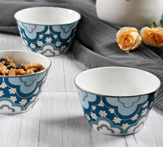 India Circus Oceanic Opulence Nikko Bowl Set of 3