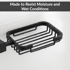 Plantex Space Aluminum Soap Holder for Bathroom Wall/Soap Stand/Soap Dish/Soap Holder for Bathroom Accessories (Black)-3