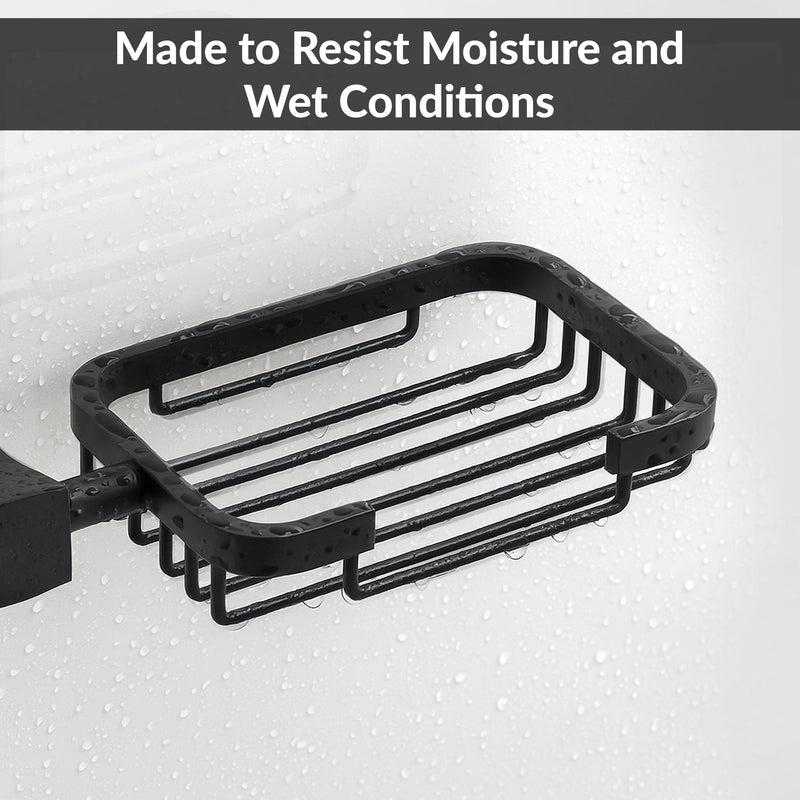 Plantex Space Aluminum Soap Holder for Bathroom Wall/Soap Stand/Soap Dish/Soap Holder for Bathroom Accessories (Black)-3