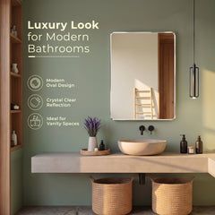 Plantex Unframed Unframed Mirror for Bedroom/Bathroom/Dressing Room/Living Room/Entryway/Wall - Rectangle Shape (18 X 24 Inch)-4