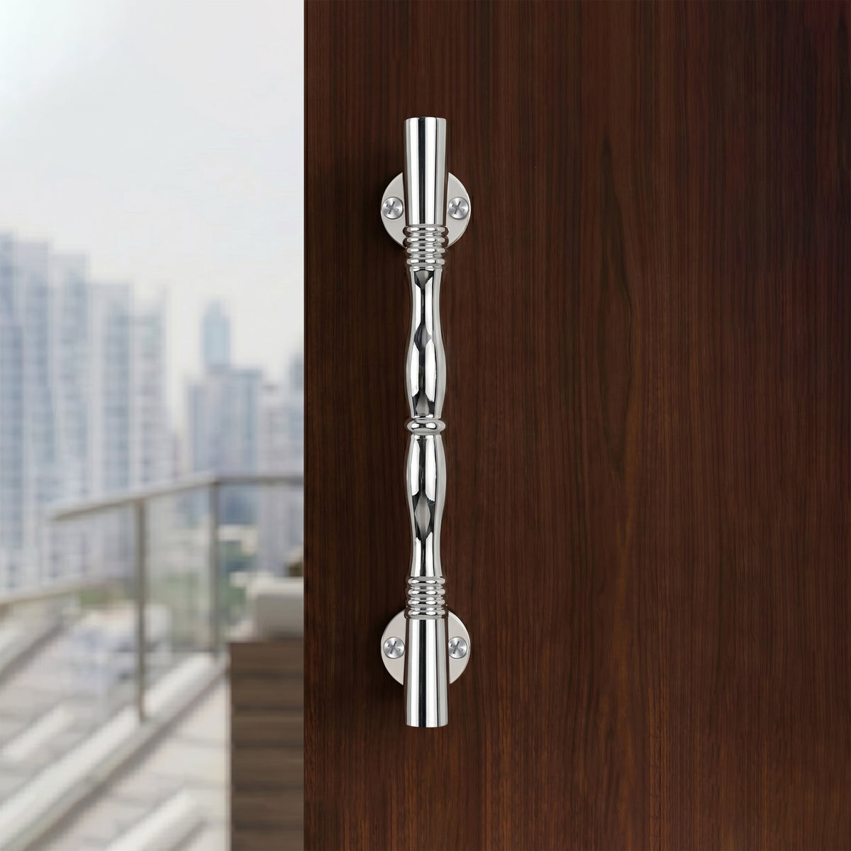 Plantex Door Handle/Stainless Steel Main Door Handle/8 Inch Pull-Push Handle - Pack of 1 (S-143,Chrome)-4