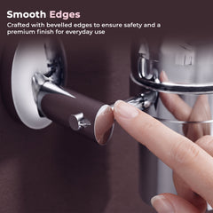 Plantex 304 Grade Stainless Steel Silver Wash Basin Handwash Holder/Wall Mounted Dispenser/Bathroom Accessories - Oreva (Chrome)-3