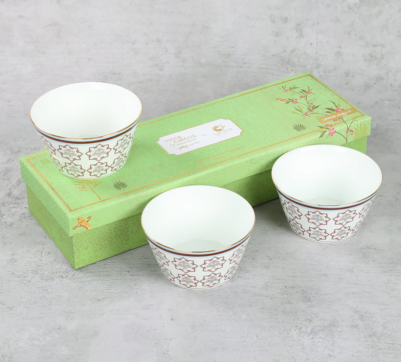 India Circus Petal Perfection Nikko Bowl Set of 3