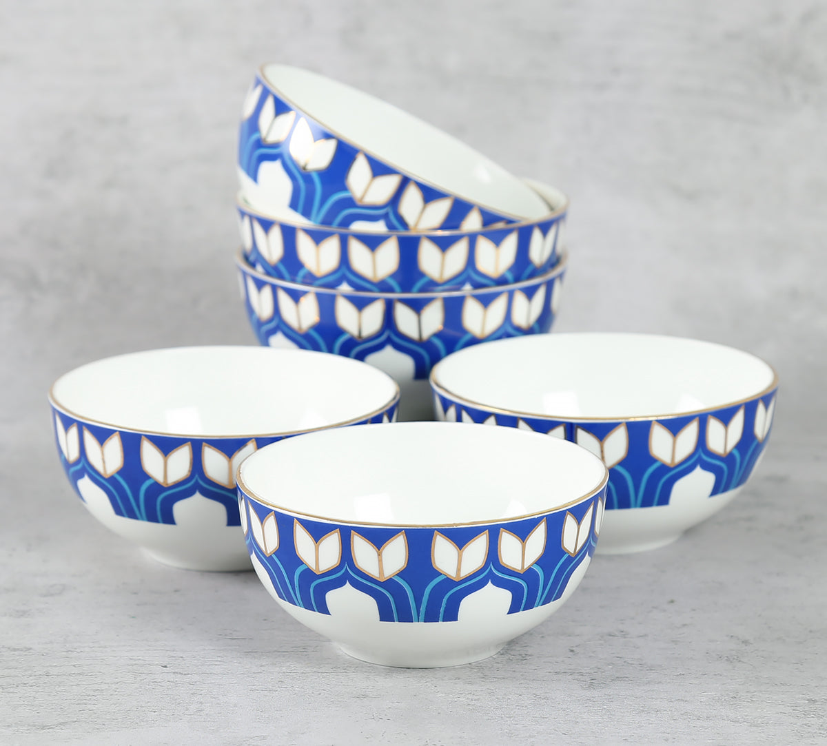 India Circus Botanical Elegance Dinner Set (Set of 20), For Family of 6