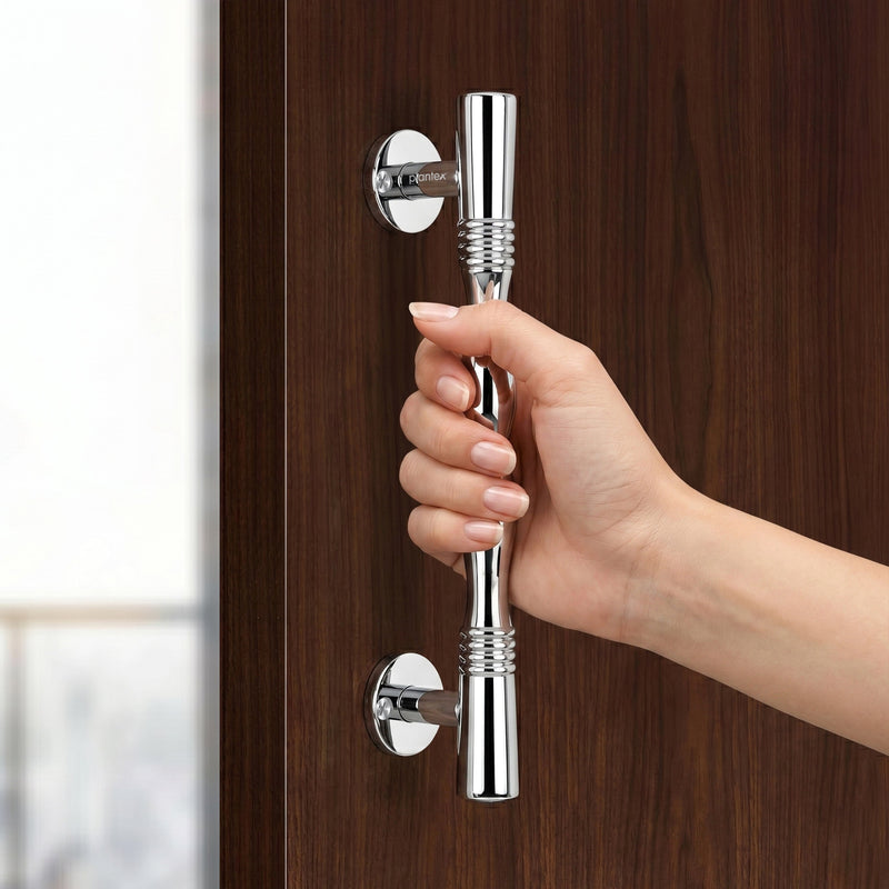 Plantex Door Handle/Stainless Steel Main Door Handle/8 Inch Pull-Push Handle - Pack of 1 (S-143,Chrome)-5
