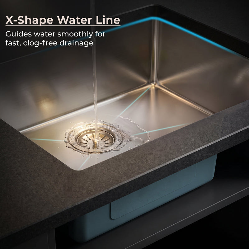 Plantex Guranteed Stainless Steel 304 Grade Kitchen Sink/Undermount Sink for Kitchen with 7 Years of Warranty by Plantex/Single Bowl Sink with Fittings & Drying Rack (Silver Matt - 21x18 Inches)-6
