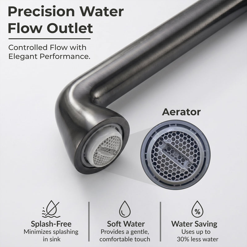Plantex Brass Wash Basin Mixer Tap/Hot & Cold Basin Mixer Faucet/Deck Mount Pillar Spout for Bathroom Sink - Pack of 1 (APS-4600, Gun Metal)-6