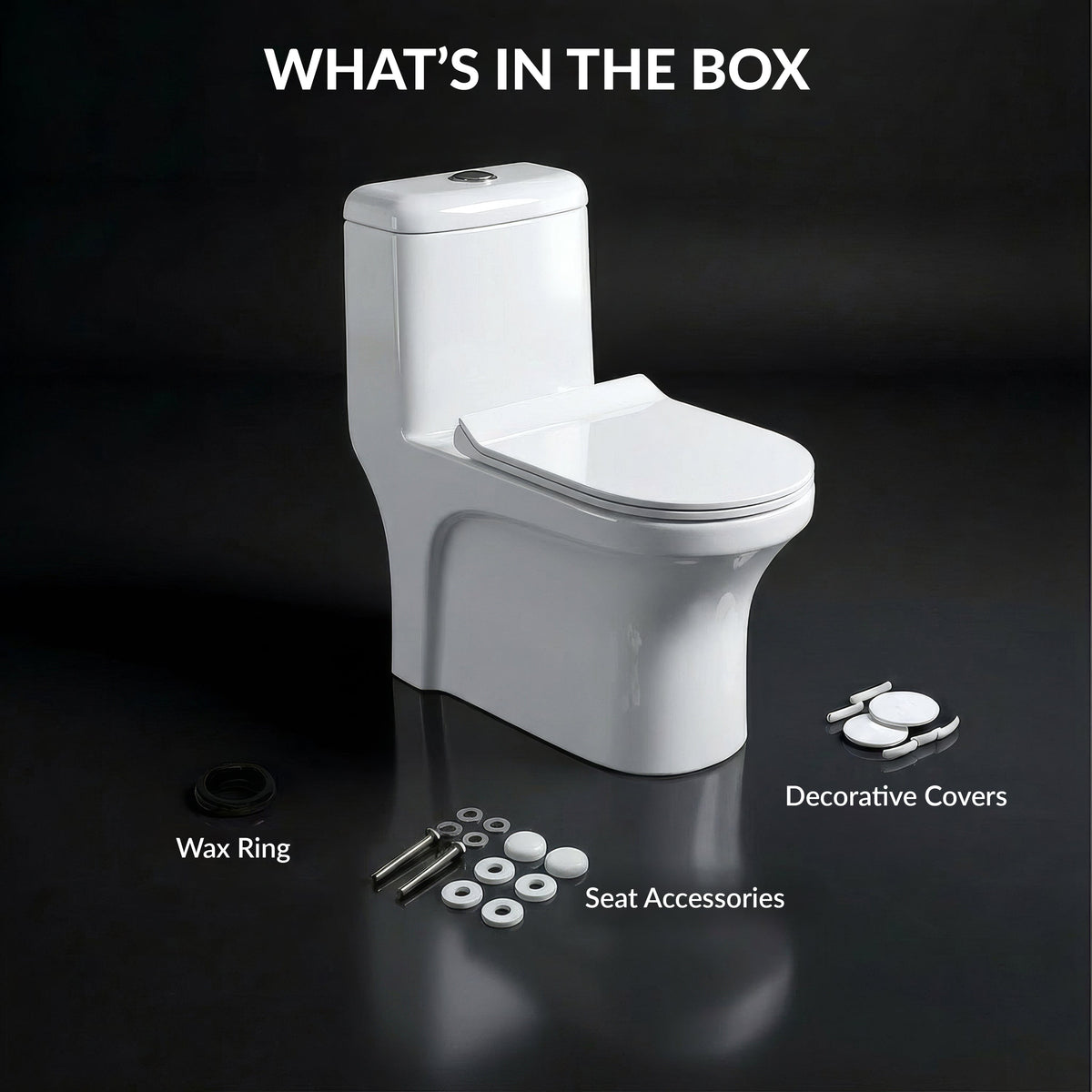 Plantex Siphonic Flush System Ceramic Commode/S Trap Western Toilet with Siphonic Vacuum Flush/One Piece Western Commode With Soft Close Toilet Seat (White - Ukrain)-5