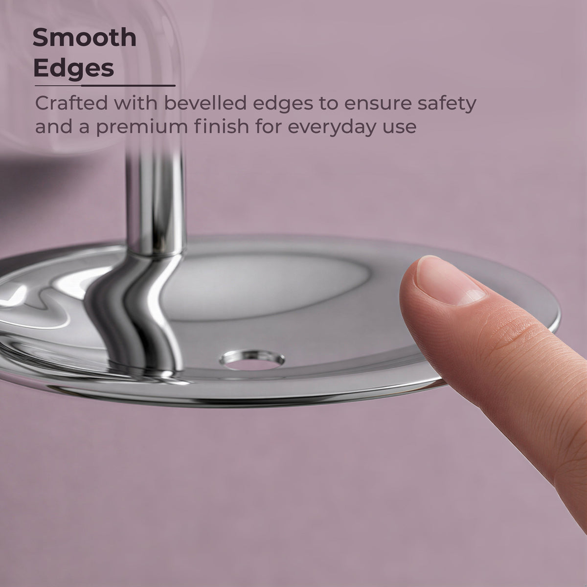 Plantex 304 Grade Stainless Steel Soap Holder for Bathroom/Wall Mounted Soap Holder/Soap Dish/Bathroom Accessories - Daizy (Chrome)-3