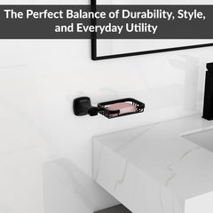 Plantex Space Aluminum Soap Holder for Bathroom Wall/Soap Stand/Soap Dish/Soap Holder for Bathroom Accessories (Black)-6