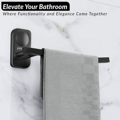 Plantex Stainless Steel Napkin Hanger for Washbasin/Napkin Holder for Bathroom/Towel Ring/Bathroom Accessories - Pack of 1 (Black)-4