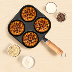 CrownStone Cast Iron 4 Pit Pan