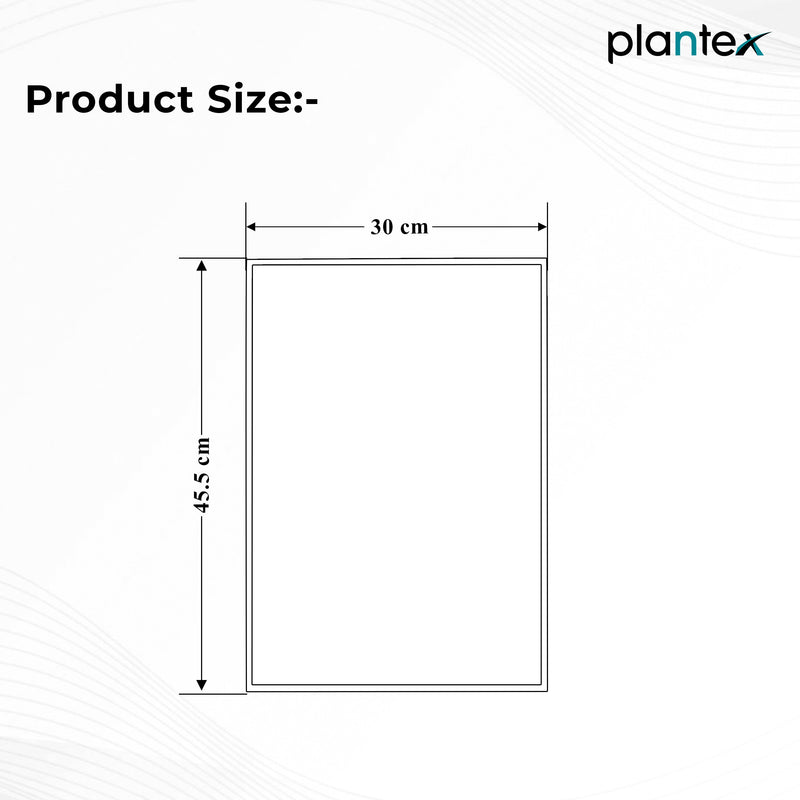 Plantex Frameless Rectangle Mirror for Wall/Mirror with Beveled Smooth Edges for Bathroom/Dressing Room/Living Room/Bedroom/Entryway - (18x12 Inch)-2