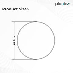 Plantex Frameless Round Mirror with Beveled Smooth Edges/Wall Mirror for Bathroom/Dressing Room/Living Room/Bedroom/Entryway (24 Inch)-2