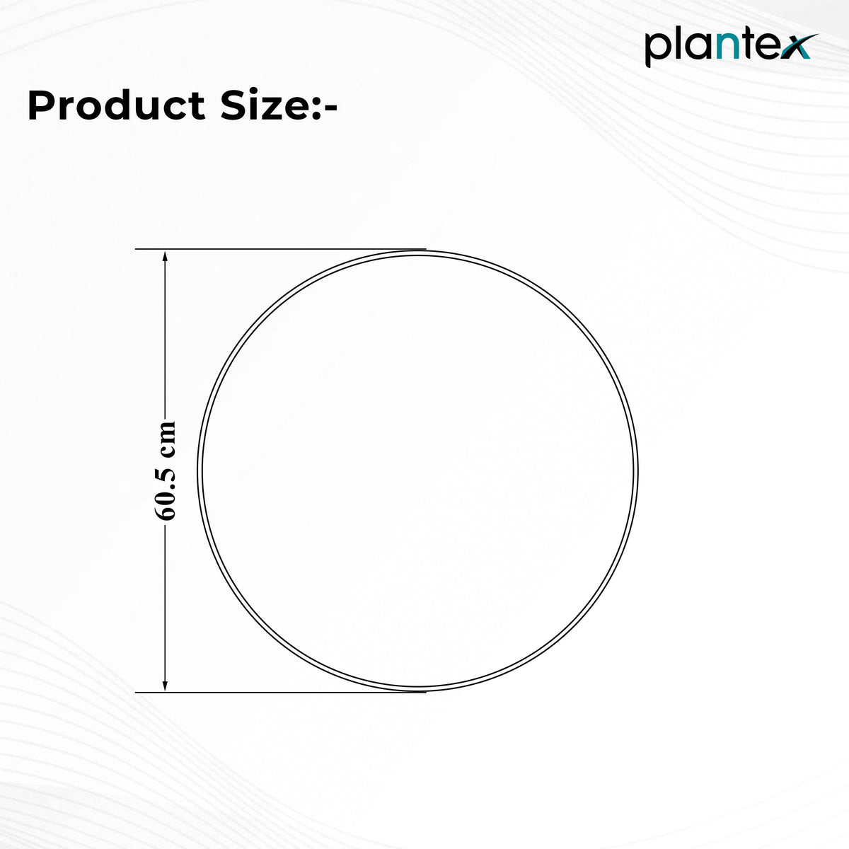 Plantex Frameless Round Mirror with Beveled Smooth Edges/Wall Mirror for Bathroom/Dressing Room/Living Room/Bedroom/Entryway (24 Inch)-2