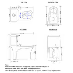 Plantex Siphonic Flush System Ceramic Commode/S Trap Western Toilet with Siphonic Vacuum Flush/One Piece Western Commode With Soft Close Toilet Seat (White - Ukrain)-2