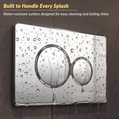 Plantex Flush Plate/Dual Flush Plate for Toilet/Mechanical Dual-Flush Faceplate/Water-Saving Technology Pack of 1 (Chrome)-3
