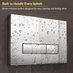 Plantex Push-Plate/Flush Plate for Toilet/Mechanical Dual-Flush Plate/Water Saving Technology - Pack of 1 (4519, Chrome)-3