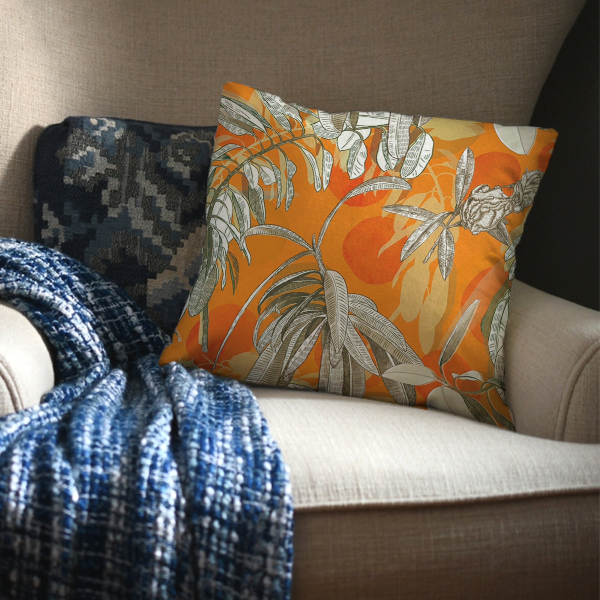 Outdoor Fabric Print Pillow 14