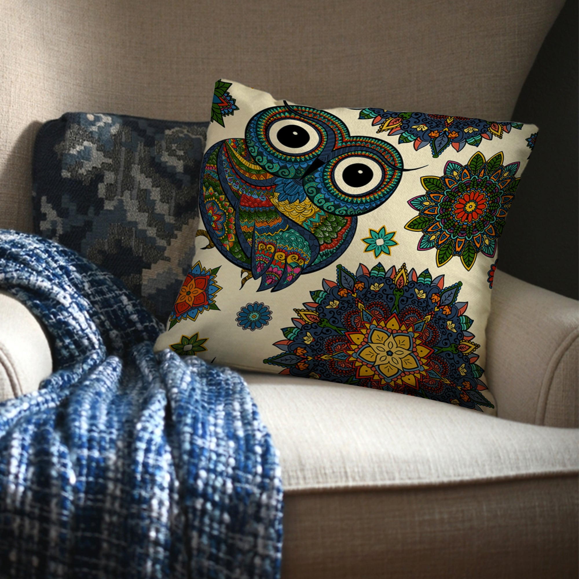 Outdoor Fabric Print Pillow 17