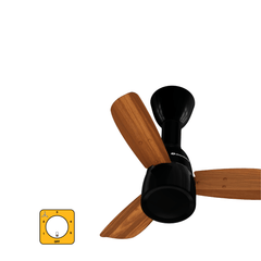 atomberg Renesa Prime Crest 600mm BLDC Ceiling Fan with Regulator | 5 Star | Advance Air+ Technology | 112 CMM | Low Noise | Sleek Design | 3 Year Warranty (Honey Maplewood)