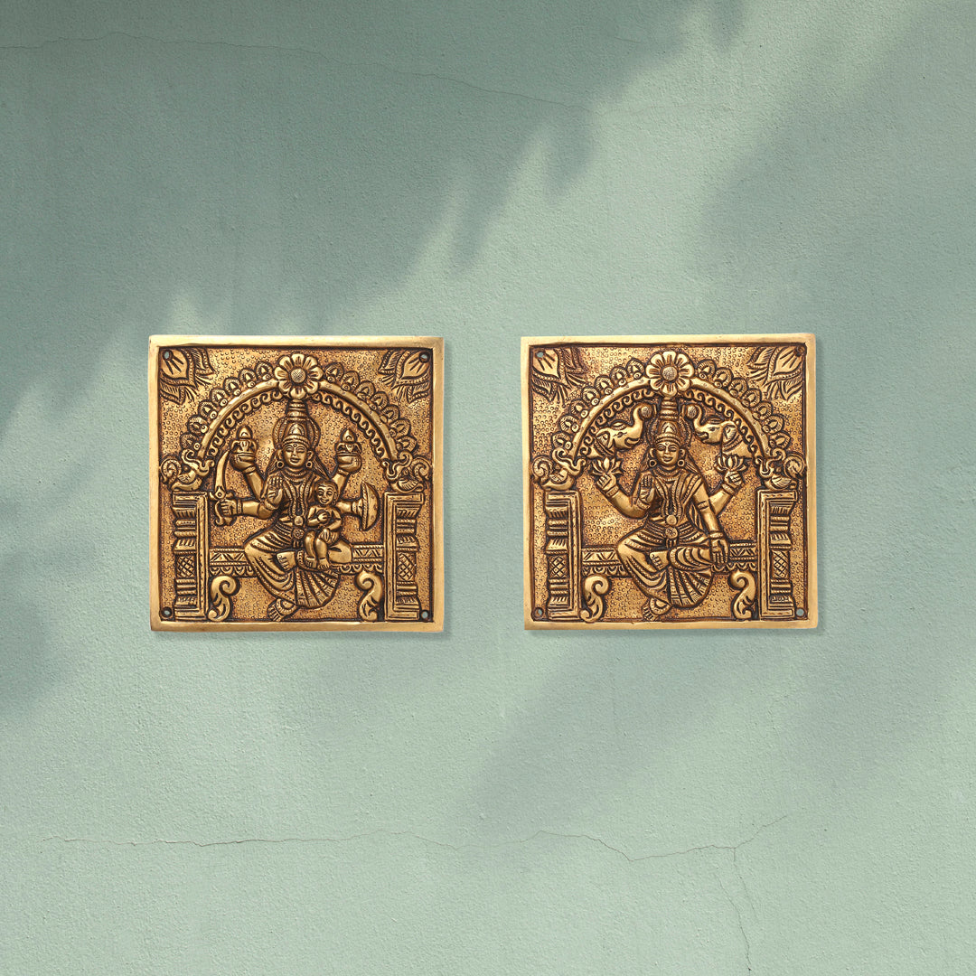 Brass Superfine Ashtalakshmi Wall Hanging Set