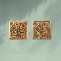 Brass Superfine Ashtalakshmi Wall Hanging Set