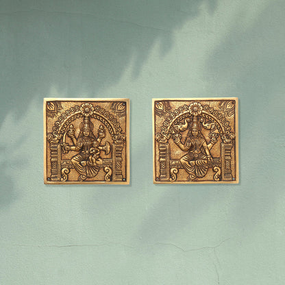 Brass Superfine Ashtalakshmi Wall Hanging Set