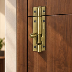Plantex Stainless Steel Tower Bolt/Tower Bolt for Home,Offices Doors and Windows/Tower Bolt for Main Door/Door Latch/Kundi/Chitakini/Door Latch for Windows - Pack of 6 (Brass Antique, 4 inch)-3