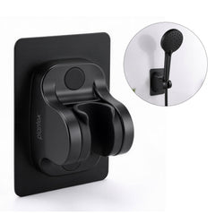 Plantex ABS Hand Shower Holder For Bathroom/Strong Self Adhesive Adjustable Handheld Shower/No Drilling Wall Mount Bracket - (Black)-3