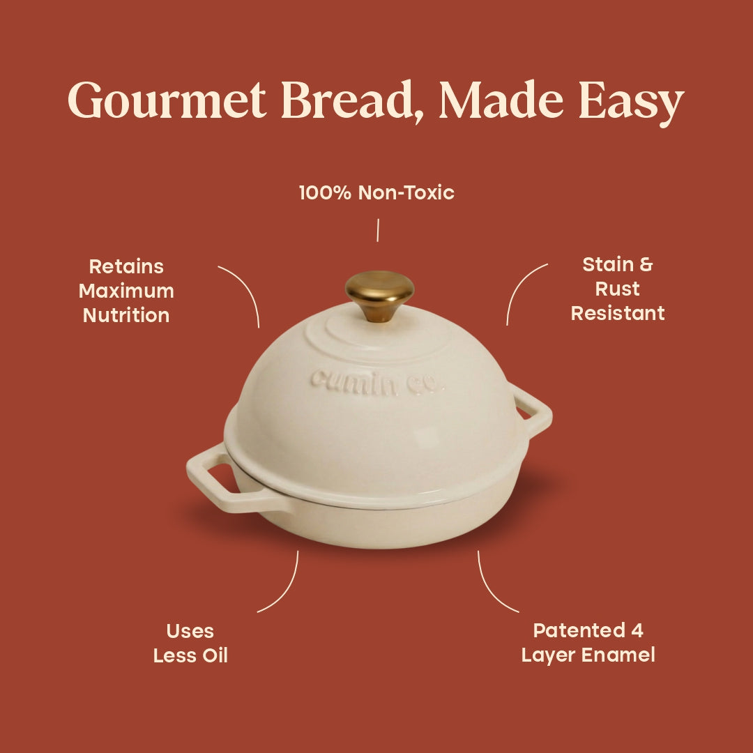 No. 8 Enamel Cast Iron Bread Oven (20cm)