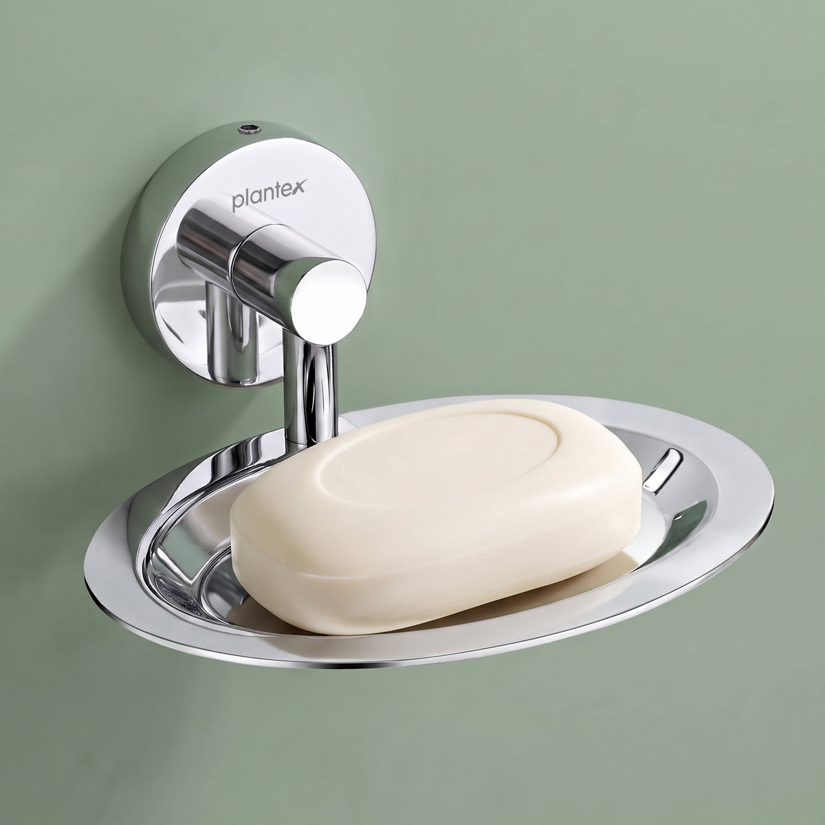 Plantex Stainless Steel Soap Holder for Bathroom/Soap Stand/Soap Dish/Soap Storage/Bathroom Accessories - Brezza (Chrome)-1