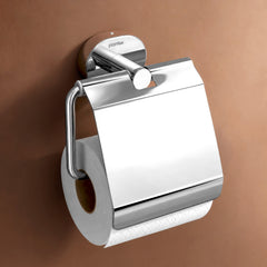 Plantex J4 Stainless Steel Toilet Paper Holder for Bathroom/Tissue Holder for Washroom/Toilet roll Holder for Wall Mounted/Bathroom Accessories (Chrome Finish) Onix-1