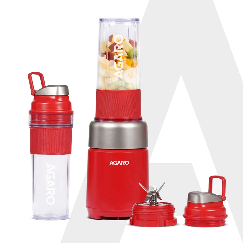AGARO Primo Plus Personal Blender with 2 (500ml) Jars Red-1